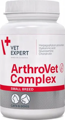 Image de ARTHROVET COMPLEXE PETITES RACES pour les articulations, expert vétérinaire, POUR CHIENS ET CHATS, 60 gélules.