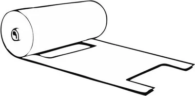 Produktbild von 400x Knotenbeutel 5 kg HDPE transparent 447 x 217 mm gerollt