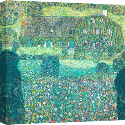 Obrázok produktu pre Plátno Klimt - Lesovňa vo Weissenbachu I, 1914 - 40x40 cm