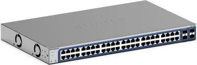 Produktbild von NETGEAR GS748T, Managed, L2/L3/L4, Gigabit Ethernet (10/100/1000), Vollduplex, Rack-Einbau