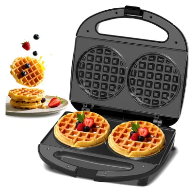 Image de Mini Gaufrier Double, Machine à Gaufres Antiadhésive