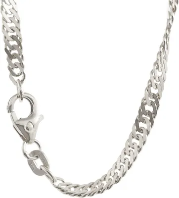 Produktbild von Silberkette Singapurkette Länge 45cm - Breite 3,4mm - 925 Silber