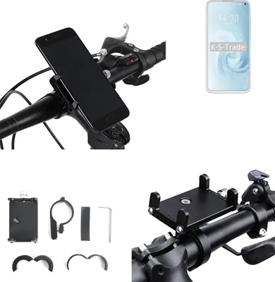 Produktbild von K-S-Trade Handyhalterung für das Fahrrad kompatibel mit Meizu 17 Pro Halter Lenkstange Fahrradhalterung Motorrad Bike Mount Befestigung Smartphone