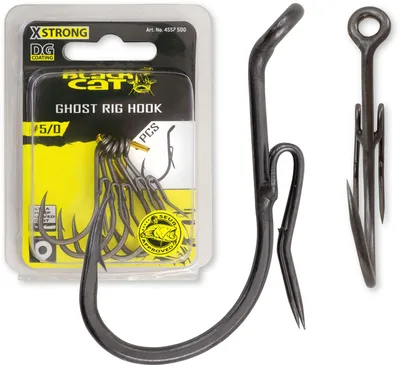 Produktbild von Black Cat Ghost Rig-Haken DG - 5 Wallerhaken, Größe:6/0