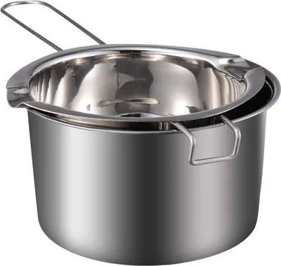 Produktbild von Edelstahl-Doppelpot, Schmelztopf für Schokolade, Seife, Wachs, Kerzen