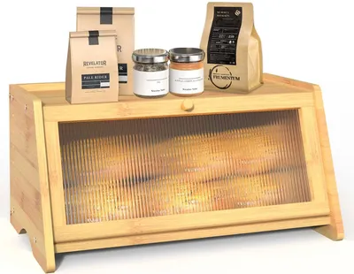 Productafbeelding van Brooddoos met acrylvenster, voor keuken, landelijke stijl