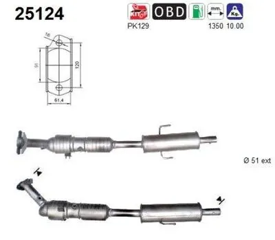 Obrázek produktu pro Katalyzátor Mazda 6 2,0 Euro 5