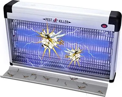 Produktbild von Peviasot Insektenvernichter Mueckenlampe elektrische Leistungsstarke Fliegenfalle, UV-Licht 30w, 50-80 m2 Nutzflaeche fuer Innenraeume, Gaerten