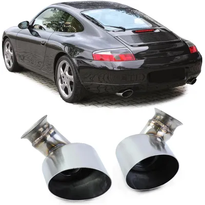 Für Porsche 911 Typ 996 1998-2001 Endrohre Poliert Auspuff in der Farbe von Carparts-Online GmbH