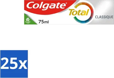 Obrázok produktu pre Colgate - Total Classic - zubná pasta - 75 ml - výhodné balenie - 25 kusov