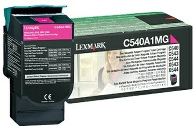 Obrázok produktu pre Lexmark C540A1MG, 1000 strany, Purpurová, 1 kusov