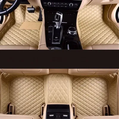 Image de Tapis de sol pour voiture, sur mesure, faciles d'entretien, lot de 3. Tapis de sol - 2 pièces, pour véhicules à conduite à droite, Image générée par une IA
