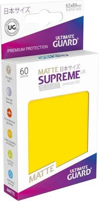 Immagine prodotto di Manicotti Ultimate Guard Supreme UX formato giapponese giallo opaco - 60 pezzi