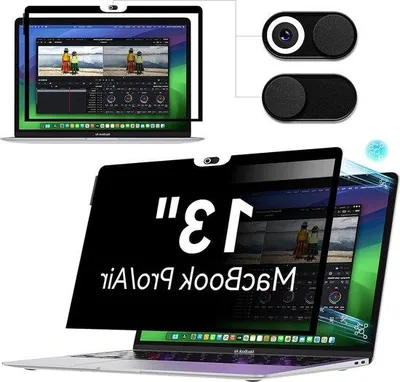 Zdjęcie produktu dla Folia ochronna MacBook Air 13 cali, niebieska, anty-szpiegowska, przeciwodblaskowa, do laptopa 13 cali