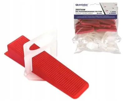 Produktbild von Painter Fliesen Nivelliersystem Set 30 Stück 2mm Verlegehilfe