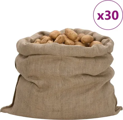 Obrázek produktu pro Jutové pytle 30 ks 100 x 110 cm 100% juta 340 g/m²