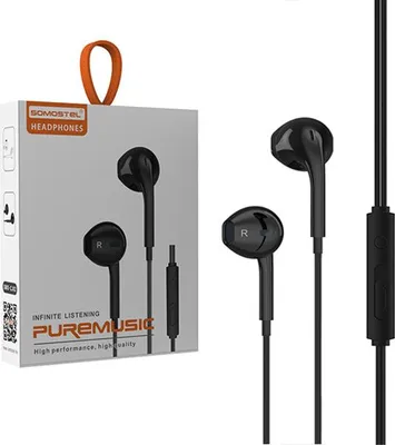 Immagine prodotto di Cuffie Universali Somostel Type-C Nero In-Ear Sms-Cj02