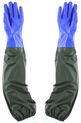 Productafbeelding van Lange, waterdichte PVC-handschoenen met fleecevoering, geschikt voor tuinieren