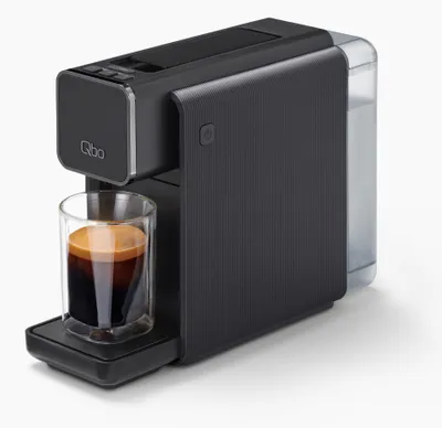 Produktbild von Tchibo Qbo ONE Premium Kapselmaschine für Espresso, Caffè Crema und Caffè Grande, hochwertiges, kompaktes, innovatives Design, Soft Black