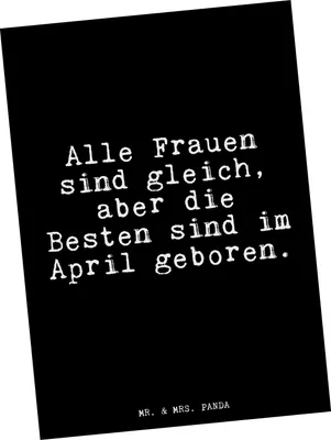 Produktbild von Mr. & Mrs. Panda Postkarte Alle Frauen sind gleich,... - Schwarz - Geschenk, Ansichtskarte, Sprüche, Geburtstag, Grußkarte, April, Ansichtskarten, Postkarten, bildkarte