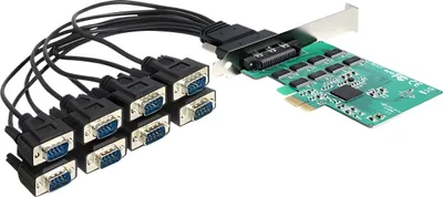 Image de DeLock PCI Express Card > 8 x Serial RS-232 - Serieller Adapter - PCIe - RS-232 x 8 (89336)