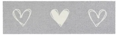 Imagen del producto de Alfombrilla antideslizante de color gris claro, de 30x100 cm, para uso en interiores y exteriores