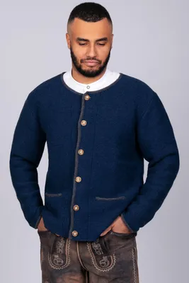Produktbild von Edelnice Trachten Strickjacke Felix königsblau 58