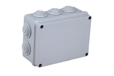 Immagine prodotto di Scatola stagna di derivazione rettangolare con coperchio con viti in metallo 150x110x70mm con 10 passacavi IP55 FAEG- FG13405