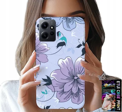 Produktbild von Fall Für Xiaomi Note 12 4G - Floral Floral Mode Zurück Design