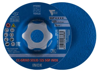 Produktbild von PFERD 64189125, 12,5 cm, 2,22 cm, 12200 RPM, 10 Stück(e)