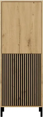 Zdjęcie produktu dla Szafa KAMARO 2DK SLIM/GŁ dąb ARTISAN