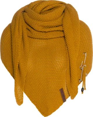 Produktbild von Knit Factory Coco Dreiecksschal - Ocker - 190x85 cm