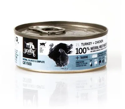 Image de 3COTY Turquie avec poulet - nourriture humide pour chats - 80g