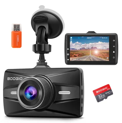 Zdjęcie produktu dla Dashcam samochodowa 1080P z kartą SD 32GB i funkcją nocnego widzenia