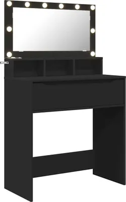 Obrázek produktu pro vidaXL Toaletní stolky do ložnice černé 80 x 39,6 x 135 cm