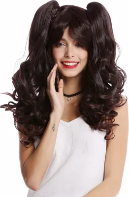 Produktbild von WIG ME UP Perücke Cosplay 2 Zöpfe Braun Mix YZF-4379-2T33