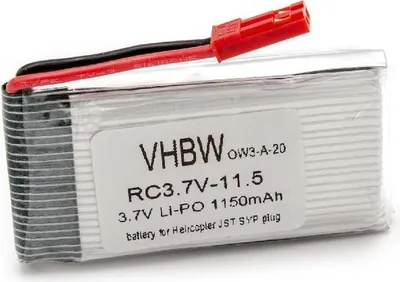 Produktbild von vhbw Akku für Modellbau (1150mAh, 3,7V, Li-Ion)