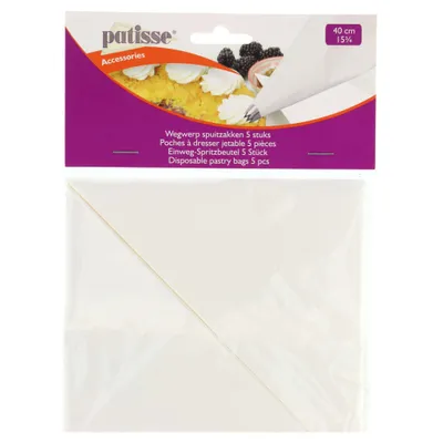 Productafbeelding van Wegwerpspuitzakken, 40 cm, papier, 5 stuks