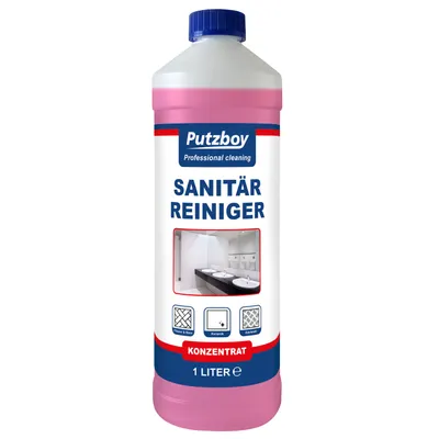 Produktbild von Putzboy Sanitärreiniger - Konzentrat - 1 Liter - Badreiniger WC-Reiniger Kalklöser - 1400801