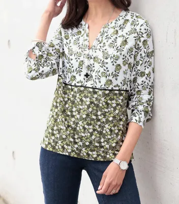 Produktbild von 862932 Witt Weiden Damen Tunika Bluse Schlupfbluse Gr. 42 Neu schilf 2. Wahl