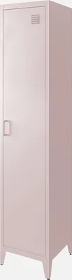 A single pink metal locker is shown against a white background.