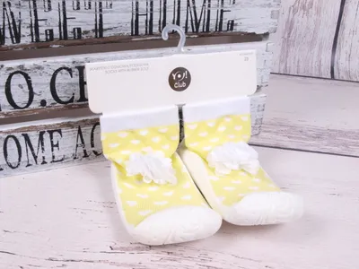 Produktbild von YO Kinder Mädchen Babyschuhe Weiche Sohle Sockenschuhe Lauflernschuhe Kinderschuhe Atmungsaktiv Anti-Rutsch Bodenschuhe Gelb 23
