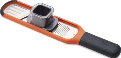 Productafbeelding van Famanu – Handrasp 2-in-1: Mini rasp en snijmachine, oranje