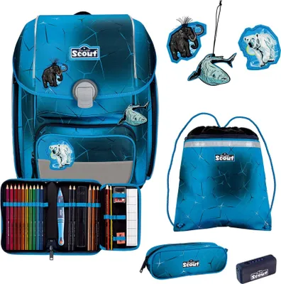 Produktbild von Scout Exklusiv Genius Safety Light Polar Blue Schulranzen