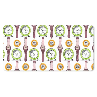 Produktbild von MuchoWow® Mauspad Mousepad Wecker - Uhren - Stoppuhr - Muster 60x30 cm - Mousepads - Maus Mat - Pad - Mausunterlage - Nachhaltig