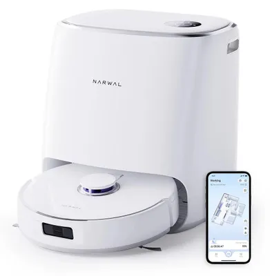Produktbild von Saugroboter mit Wischfunktion - Freo X Ultra - 8200 Pa Saugkraft - Verhedderungsfrei - Automatische Moppwäsche - Warmlufttrocknung - 7 Wochen Staubspeicherung