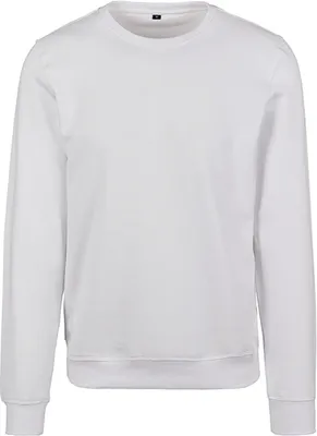 Produktbild von Build Your Brand BY119 | Herren Sweat Premium Crewneck Sweatshirt - Farbe: White - Größe: S