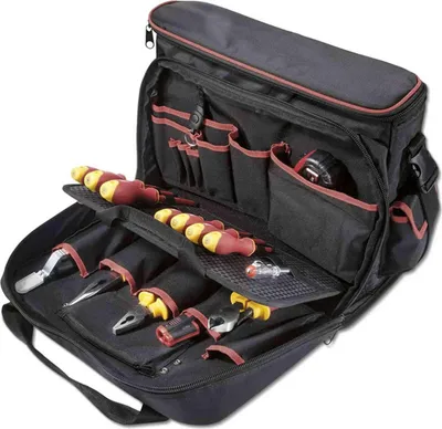 Produktbild von PARKSIDE Elektriker Werkzeug-Set bis 1000V 14tlg. Werkzeugtasche Montagetasche