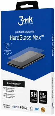 Image de Film de protection en verre trempé renforcé pour Samsung Galaxy S24/S25 - 3mk HardGlass Max, couleur noire, Image générée par une IA