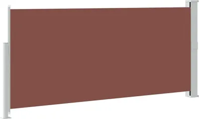 Image de vidaXL Marquise latérale extensible 140x300 cm Marron